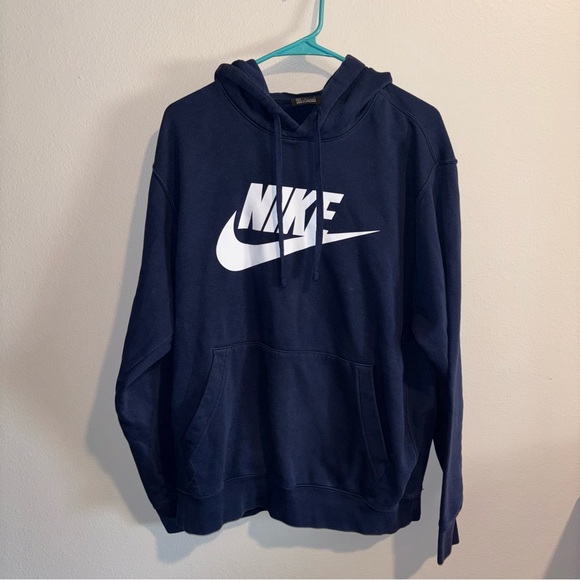 Nike Men's Dark Blue Hoodie Size L - Picture 1 of 6